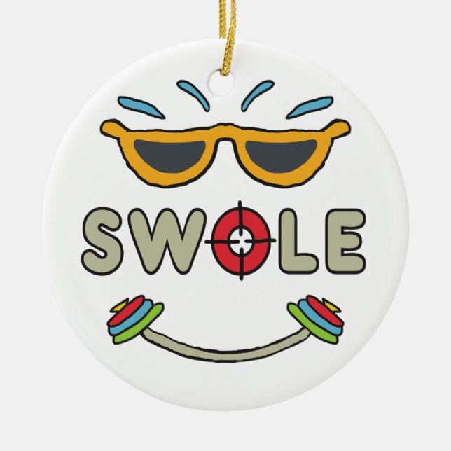 Bodybuilding Keramik Ornament (Vorne)