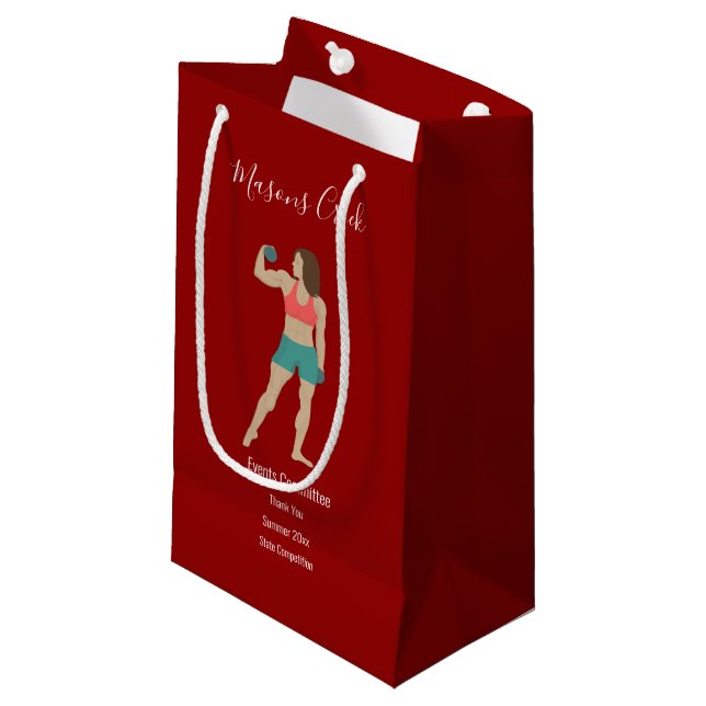 Bodybuilding Kleine Geschenktüte (Vorderseite Schrägansicht)