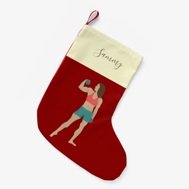 Bodybuilding Kleiner Weihnachtsstrumpf (Vorderansicht (hängend))