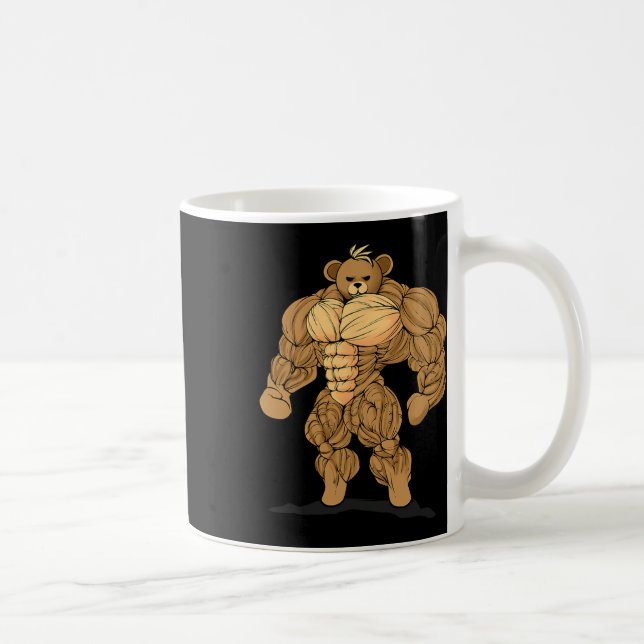 Bodybuilding Kraft Sport Bär  Kaffeetasse (Rechts)