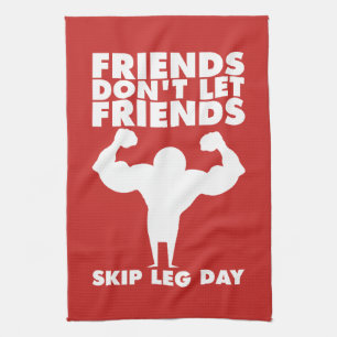 Bodybuilding - Leg Day nicht überspringen - Squat Handtuch