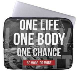 Bodybuilding Motivation - Ein Leben, Körper, Chanc Laptopschutzhülle