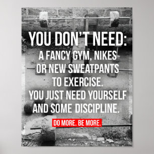 Bodybuilding Motivierend Poster