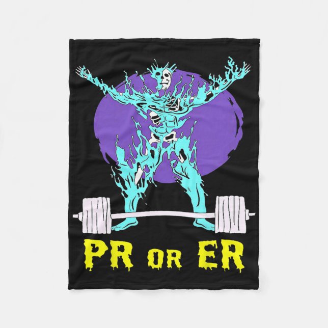 Bodybuilding Musclebul Fleecedecke (Vorderseite)