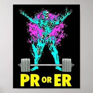 Bodybuilding Muskeltrainieren Poster