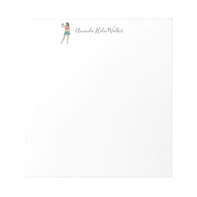 Bodybuilding Notizblock (Vorderseite)