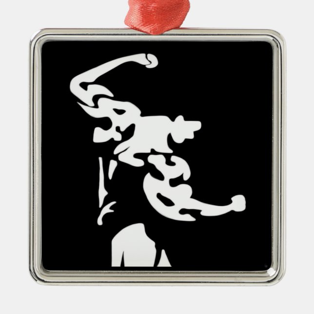 Bodybuilding Ornament Aus Metall (Vorne)