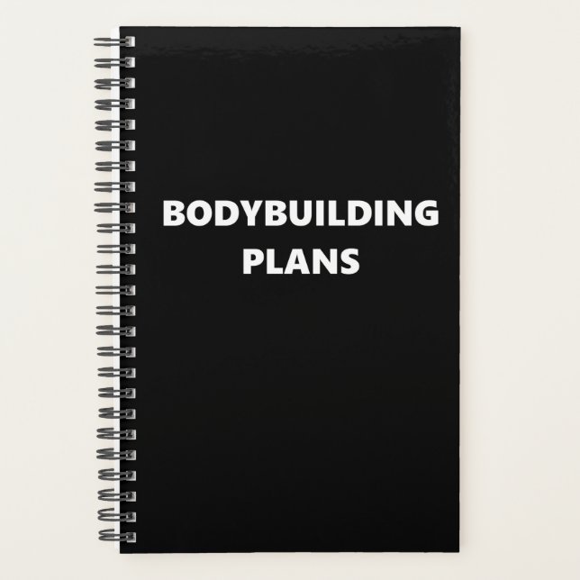 Bodybuilding Planer Sportthema Bodybuilding (Vorderseite)