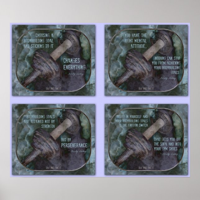 Bodybuilding Poster Collage 2 (Vorne)