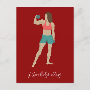 Bodybuilding Postkarte