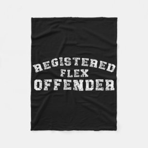 Bodybuilding Registrierter Flex-Straftäter Workout Fleecedecke