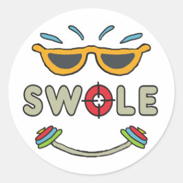 Bodybuilding Runder Aufkleber