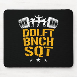 Bodybuilding Schweres Workout Kniebeuge Bankdrücke Mousepad