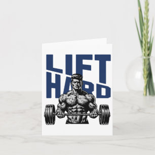 Bodybuilding-Schwung-Bewegungs-Sprichwort Karte