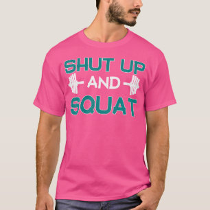 Bodybuilding Shirt wird beendet und Squat Funny Wo