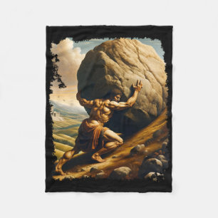 Bodybuilding Sisyphus Ausdauer Klick Art Griechisc Fleecedecke