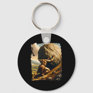 Bodybuilding Sisyphus Ausdauer Klick Art Griechisc Schlüsselanhänger