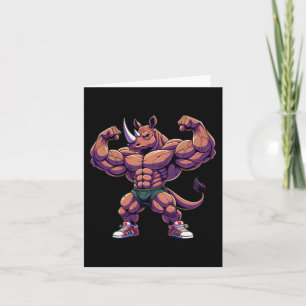 Bodybuilding trainieren Fitness Men Pocket Rhino m Karte