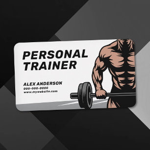 Bodybuilding- und Fitness-Personaltrainer Visitenkarte