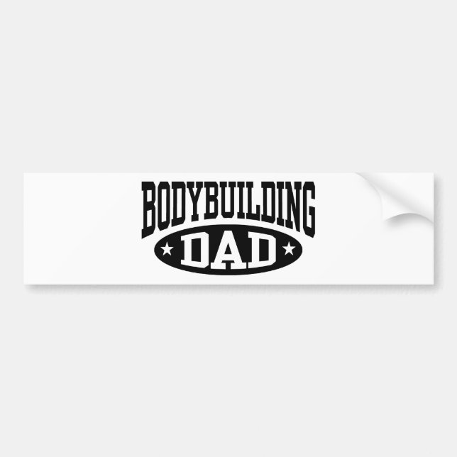 Bodybuilding Vater Autoaufkleber (Vorne)