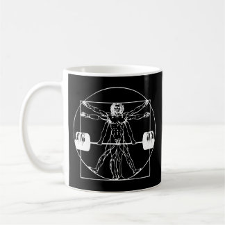Bodybuilding - Vitruvian Barbell Man Kaffeetasse
