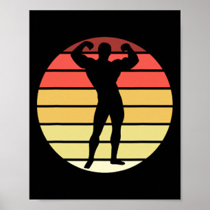 Bodybuilding Wettbewerb Powerlift Mens Physiqu Poster