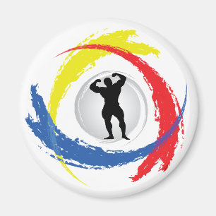 Bodybuildings-Tricolor Emblem Magnet