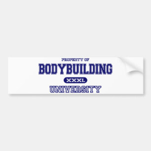 Bodybuildings-Universität Autoaufkleber