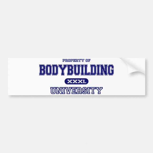 Bodybuildings-Universität Autoaufkleber (Vorne)