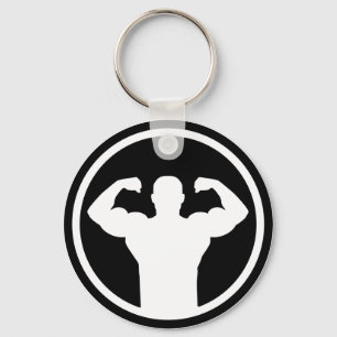 Bodybuildingslogo Schlüsselanhänger