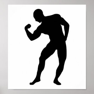 Bodybuildingsturnhalle Poster