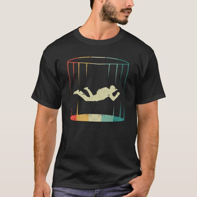 Bodyflying Wind Tunnel Indoor Skydiving Lover Tunn T-Shirt (Vorderseite)