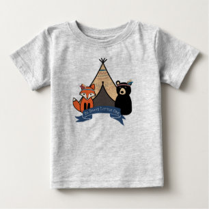 Bodysuit aus Holz, Junge, sei mutig Baby T-shirt