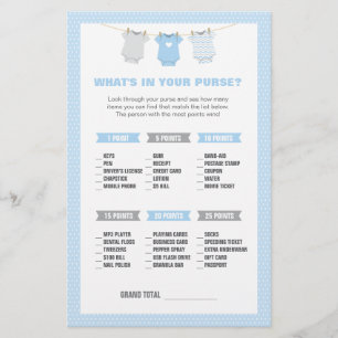 Bodysuit-Babyparty, was in Ihrem Spiel-Blauen Briefpapier