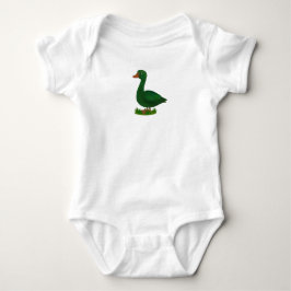 Bodysuit - Bedruckt mit einer zauberhaften grünen  Baby Strampler