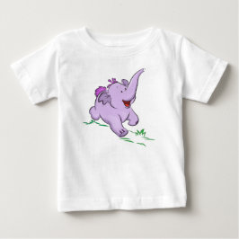 Bodysuit et T-shirt pour bébé pourpre Eléphant Enf