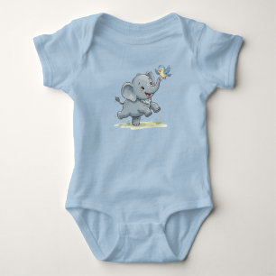 Bodysuit Kleiner Elefant Abenteuer Baby Strampler
