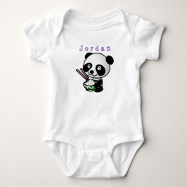 Bodysuit lustig , Panda 02 . Baby Bodysuit Baby Strampler