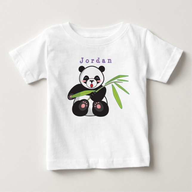 Bodysuit lustig , Panda 03 . Baby Bodysuit Baby T-shirt (Vorderseite)