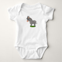 Bodysuit - mit charmantem Eseldesign bedruckt