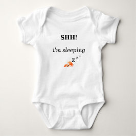 Bodysuit - SHH I m sleeping zzz Baby Fox Strampler