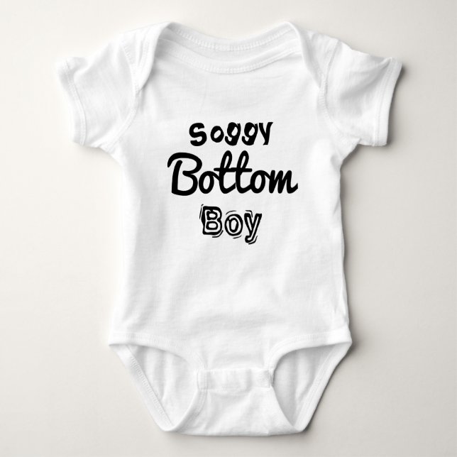 Bodysuit "Soggy Bottom Boy" Baby Strampler (Vorderseite)