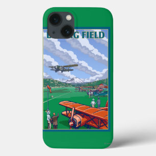 Boeing Field Vintage Travel Poster iPhone 13 Hülle