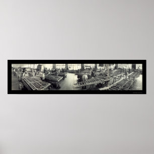 Boeing-Flugzeug-Arbeitskraft-Foto 1941 Poster
