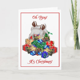Boer Goat Christmas Card Feiertagskarte