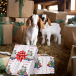 Boer Goat Christmas Wrapping Paper Geschenkpapier<br><div class="desc">Boer Goat Weihnachtswrapping Papier Oh Junge! Es ist Weihnachten mit zwei niedlichen Ziegenkindern,  stehend auf einem Haufen Geschenke.</div>