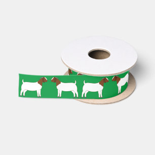 Boer Goat Farm Green Satinband