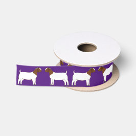 Boer Goat Farm Lila Satinband