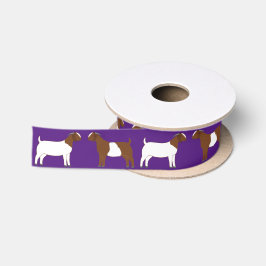 Boer Goat Farm Lila Satinband
