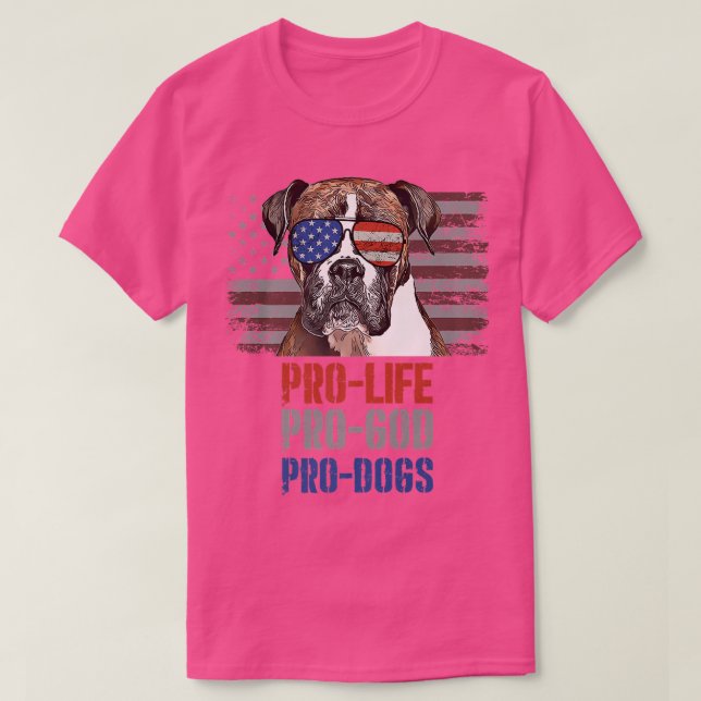 Boer Pro Life Pro God Pro Hunde Premium T-Shirt (Design vorne)